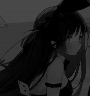 Image result for Black and White Anime Girl PFP Discord
