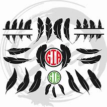 Image result for Feather Monogram SVG Free