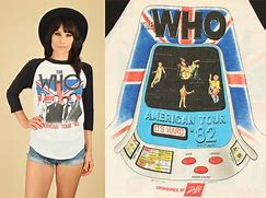 Image result for The Who 1982 Los Angeles Shirt