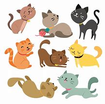 Image result for Colorful Cat Cartoon