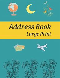 Image result for Large Print Address Book