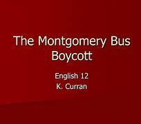Image result for Montgomery Bus Boycott