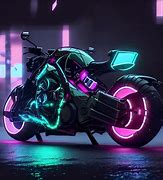 Image result for Neon City with Motorcycle