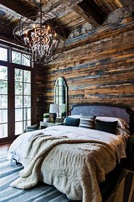 Image result for Modern Log Cabin Bedroom