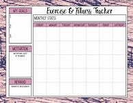 Image result for Workout Fitess Tracker Printable