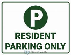 Image result for Resident Parking Only Sign