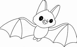 Image result for Cartoon Bat Coloring Page