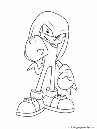 Image result for Knuckles and Shadow Coloring Pages