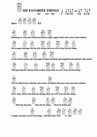 Image result for My Favorite Things Guitar Chords