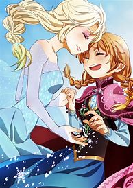 Image result for Anna Elsa Anime Fan Art
