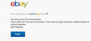 Image result for Fake eBay Mail. Tag