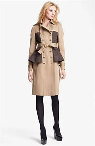 Image result for Burberry Plaid Trench Coat