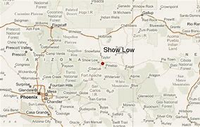 Image result for Show Low Arizona Map