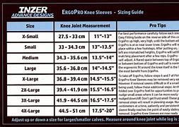 Image result for Inzer Sizing Chart