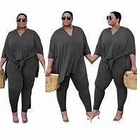 Image result for Plus Size Two Piece Sets