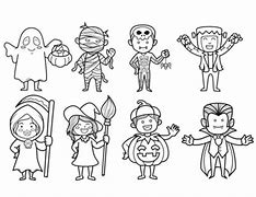 Image result for Halloween Costume Clip Art Black and White