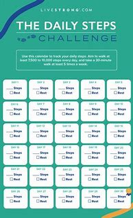 Image result for 30-Day Step Challenge Sheet
