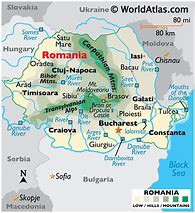 Image result for Map of Romania and Bulgaria
