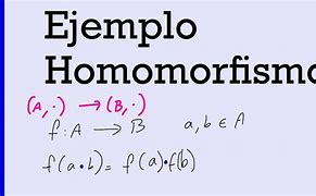 Image result for homomorfismo