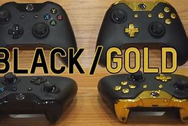 Image result for Black and Gold Xbox One Controller