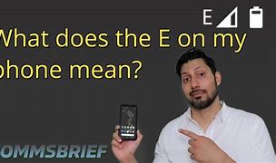 Image result for What Does the E Mean iPhone