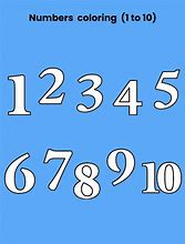 Image result for Color Numbers 1-10