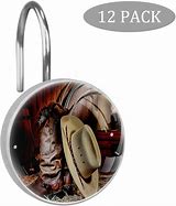 Image result for Western Shower Curtain Hooks and Rings
