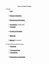 Image result for Engineering Lab Report Structure