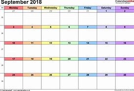 Image result for September 2018 Holiday Calendar