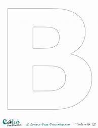 Image result for Alphabet Letter B Template