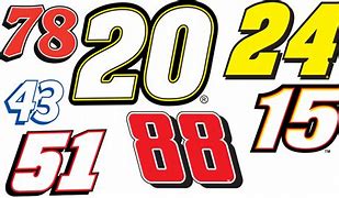 Image result for 4 5 Number NASCAR Font