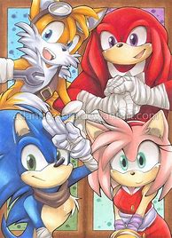 Image result for Sonic/Tails Knuckles Amy Shadow Spirtes
