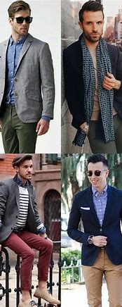 Image result for Blazer with Chinos