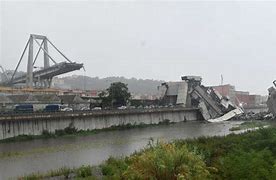 Image result for Morandi Bridge Collapse Wreckage