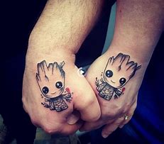 Image result for Stitch and Groot Tattoo