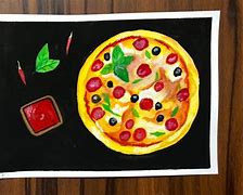 Image result for Simple Pizza Painting