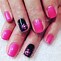 Image result for Pink and Black Nail Art Designs