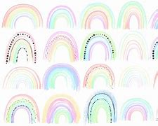 Image result for Pastel Rainbow Clip Art Minimalist