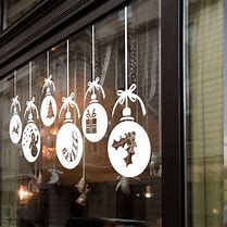 Image result for Vinyl Christmas Window Stickers