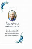 Image result for Laminated Funeral Cards