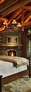 Image result for Luxury Cabin Bedroom with Fireplace