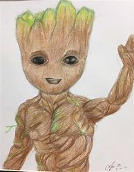 Image result for Baby Groot Drawing Bomb