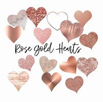 Image result for Rose Gold Love Hearts