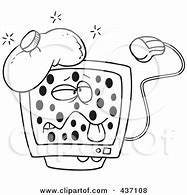 Image result for Sick Computer Cartoon