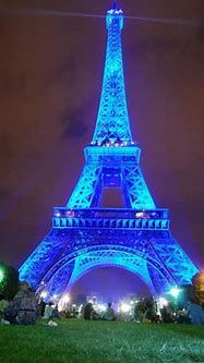 Image result for Paris Eiffel Tower Blue