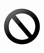 Image result for No Sign Clip Art Black and White