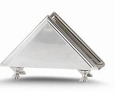 Image result for Silver Napkin Holder