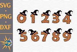 Image result for Number 5 Halloween SVG