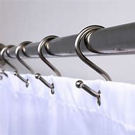 Image result for Shower Curtain Rod Hooks