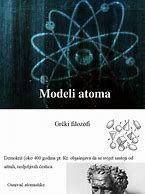 Image result for Modeli Atoma Kroz Povijest